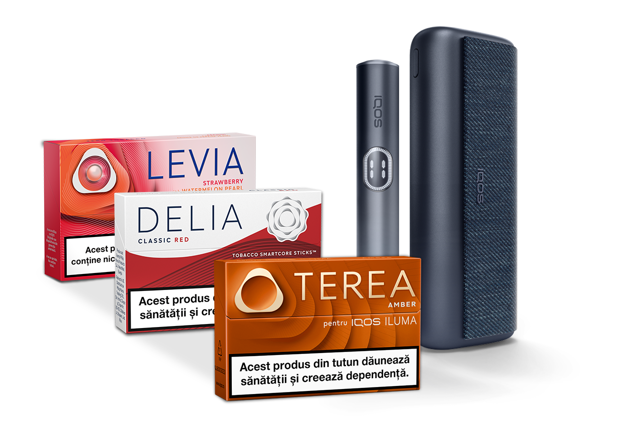 3 pachete terea si un dispozitiv IQOS