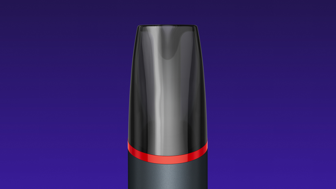 Detaliu mustiuc translucid veev now ultra