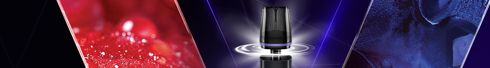 dispozitiv de vapat veev inprime cu o capsula cu lichid cu nicotină ce ofera pana la 1400 pufuri