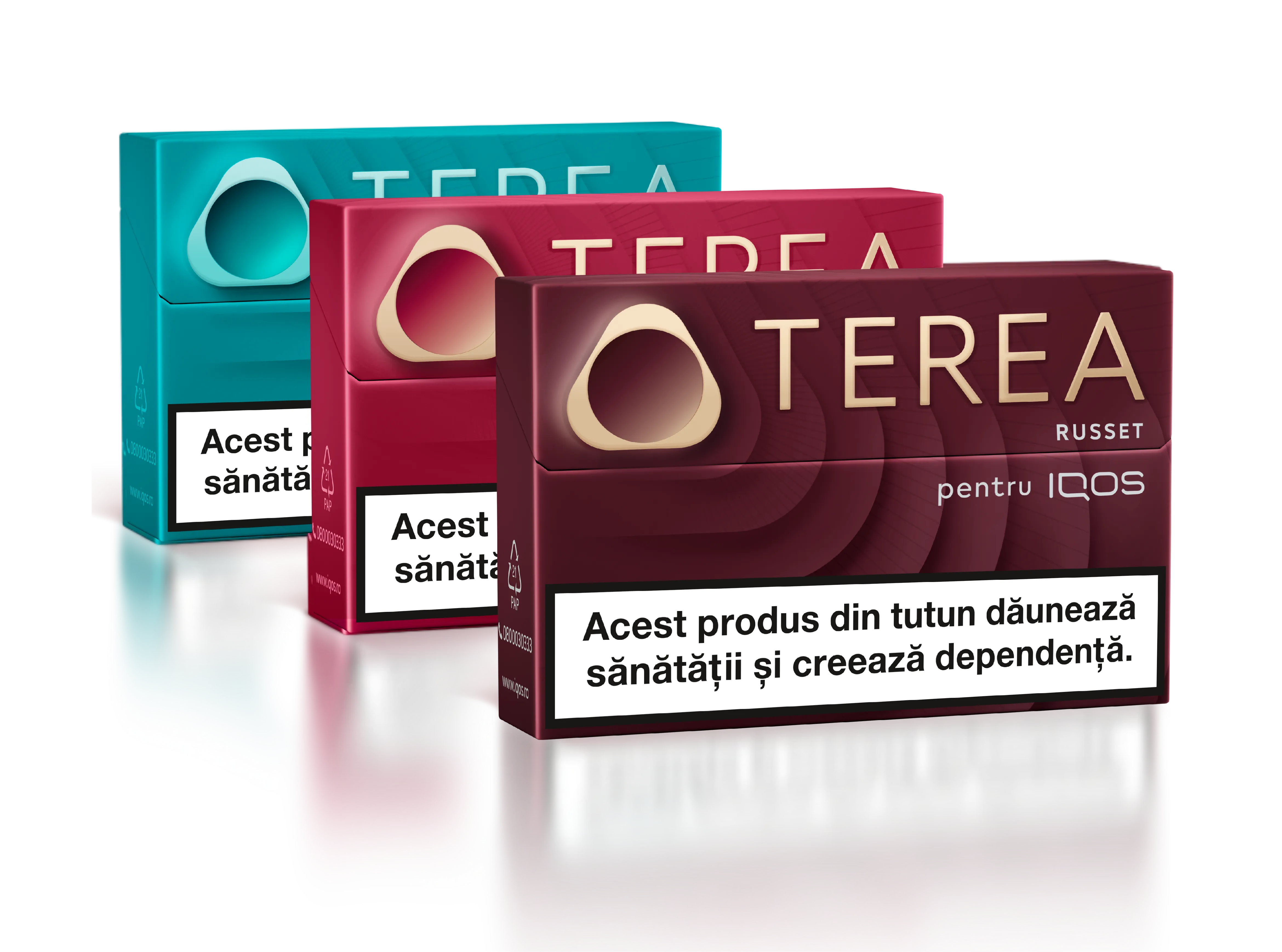 Trei pachete de consumabile TEREA pentru IQOS ILUMA.