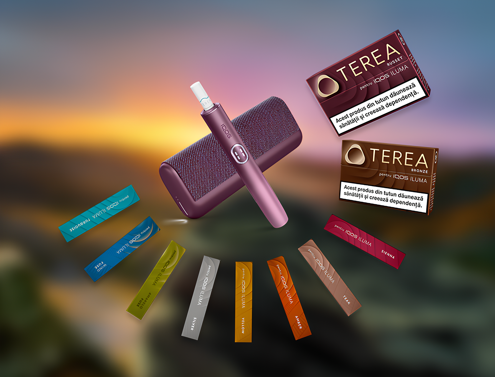Visual of TEREA tobacco flavour icons