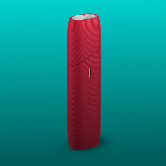 IQOS Originals One heated tobacco device in red color.	