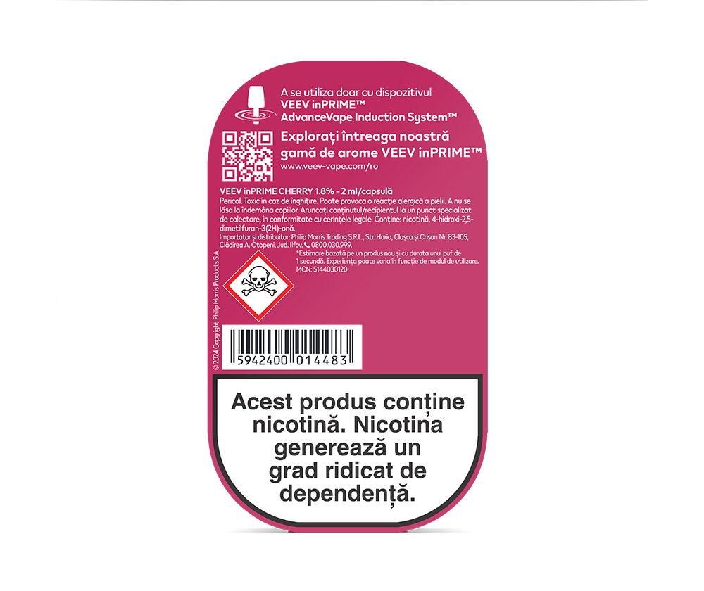 Capsulă VEEV inPRIME Cherry main