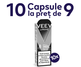 5 capsule VEEV inPRIME cu 10% reducere si o cutie ZYN inclusa