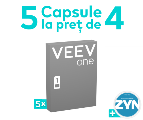 5 capsule la preț de 4 + cutie ZYN