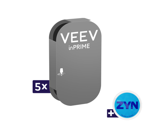 5 capsule VEEV inPRIME cu 10% reducere si o cutie ZYN inclusa